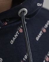 Gant Retro Shield Print Sweat Hoodie